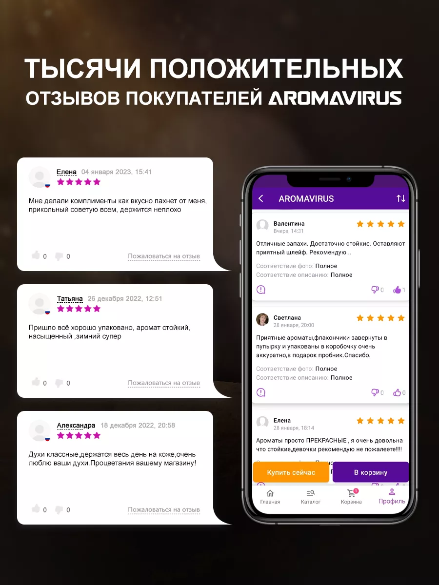 Набор духов под любой вкус AROMAVIRUS 67252397 купить за 414 ₽ в  интернет-магазине Wildberries