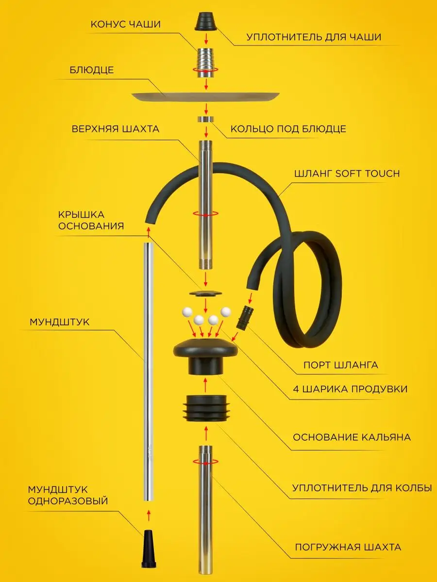 Кальян AVION HOOKAH 67260152 купить в интернет-магазине Wildberries