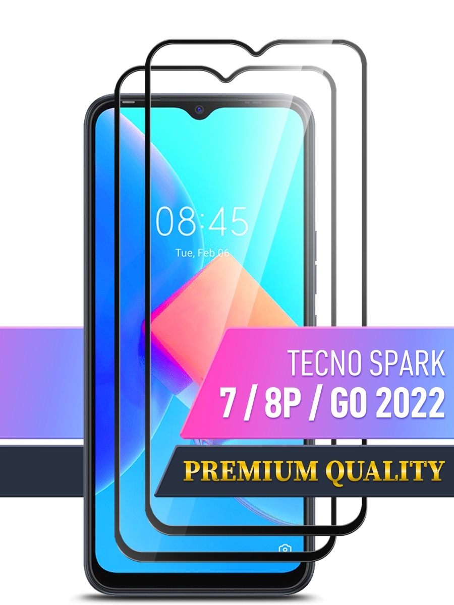 Защитное стекло для tecno spark