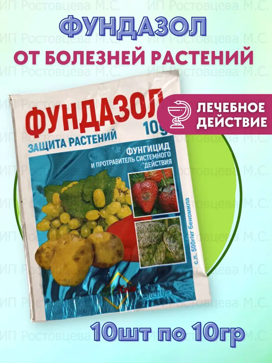 Фундазол от болезней растений фунгицид Техноэкспо 67524687 купить в интернет-магазине  Wildberries