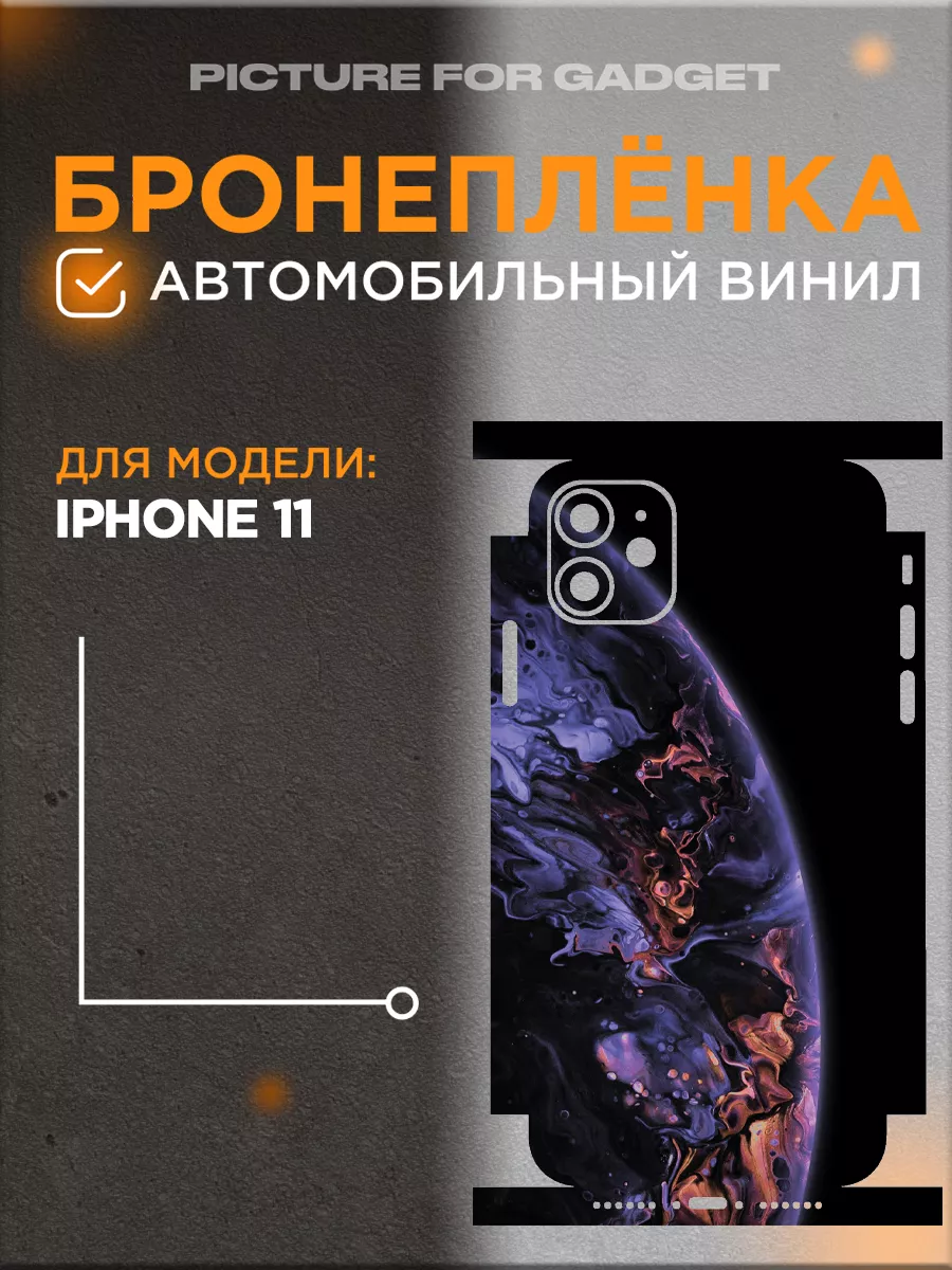 Защитная пленка на iPhone 11 Айфон 11 с текстурным принтом  picture_for_gadget 67554767 купить за 530 ₽ в интернет-магазине Wildberries