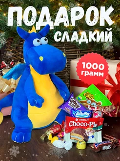 Купить мягкую игрушку с конфетами на Новый Год - новогодние подарки с игрушками оптом