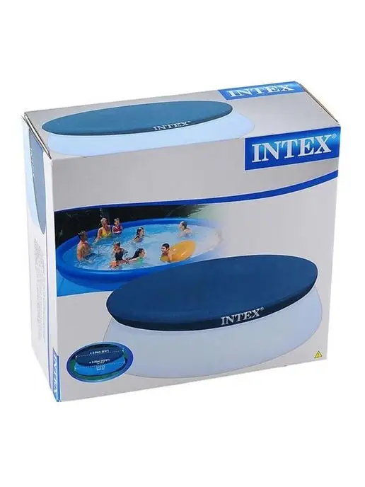 Intex 28021 Тент укрывной для надувного бассейна 305 см круглый, круглого 305см, фото 2