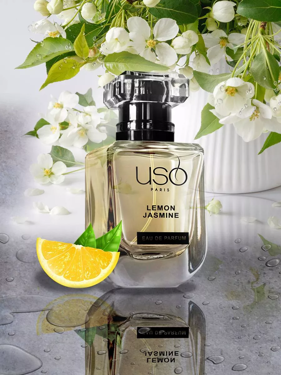 Парфюмерная вода LEMON JASMINE духи стойкие USO PARIS 67875740 купить за 4  158 ₽ в интернет-магазине Wildberries