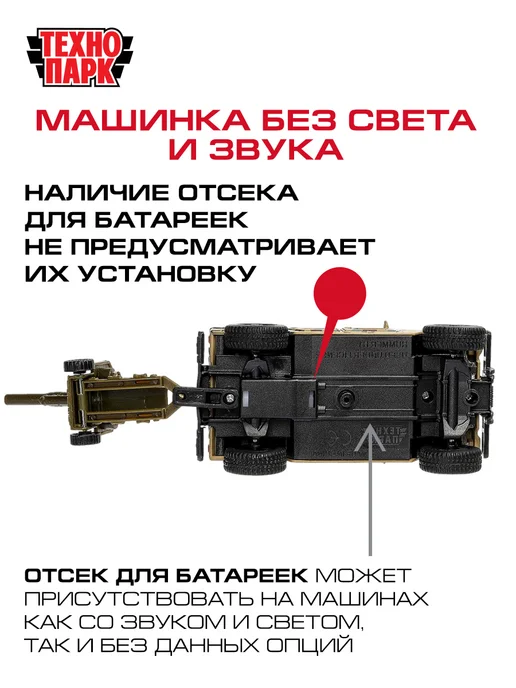 ТехноПарк Машинка металлическая инерционная военная коллекционная джип, зеленый, фото 8