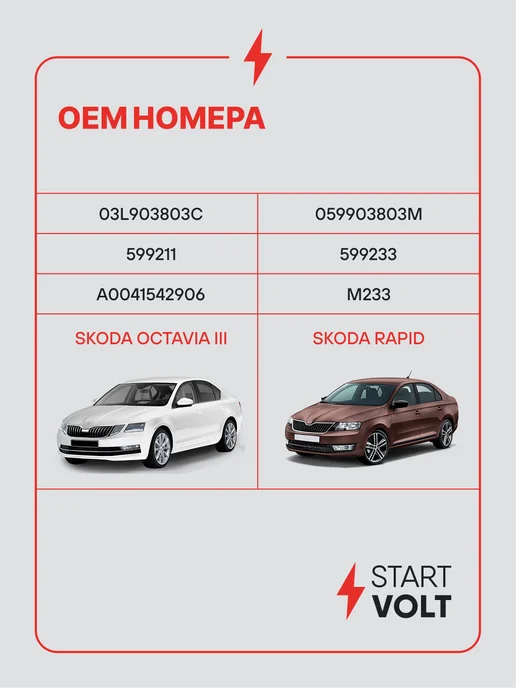 STARTVOLT Регулятор напряжения генератора VAG Octavia III Rapid, вариант, фото 2