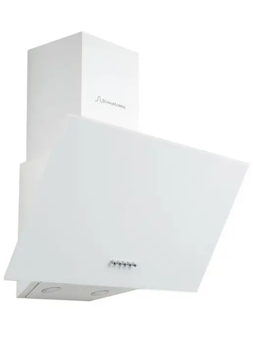 SCHAUB LORENZ Вытяжка кухонная наклонная SLD DL6410, белое стекло, LED, белый, фото 5