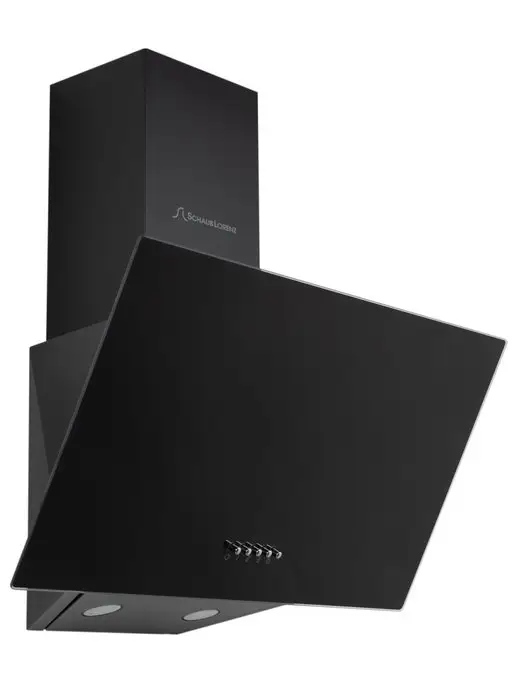 SCHAUB LORENZ Вытяжка кухонная наклонная SLD DY6410, чёрное стекло, 60 см, черный, фото 5