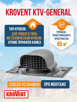 Аэратор КТВ/Вентиль KTV для профнастила KROVENT 68052123 купить за 4 760 ₽ в интернет-магазине Wildberries