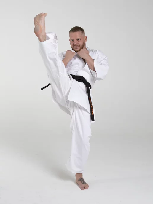 Sensei Киокушинкай доги кимоно для мальчика каратэ, белый, фото 4
