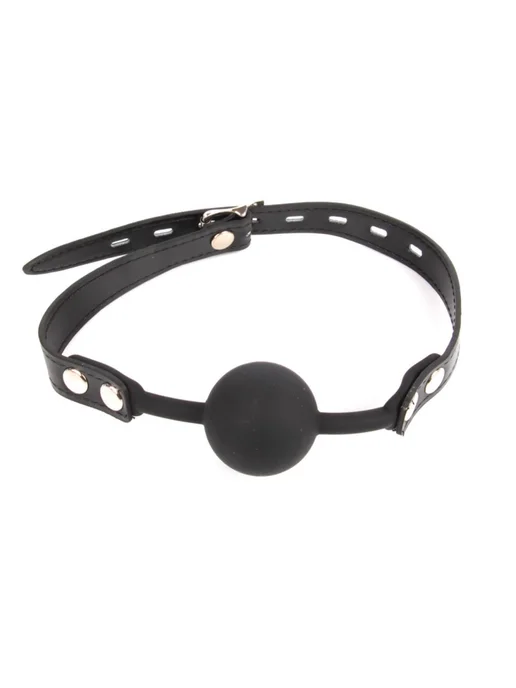 Notabu Bdsm Черный силиконовый кляп NoTabuBDSM, черный, фото 2
