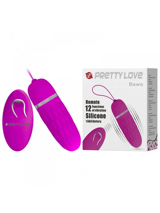 Baile Pretty Love Виброяйцо силикон 12 режимов дистанционное, розовый, фото 4