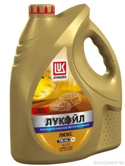 Масло моторное 5W-40 полусинтетическое Lukoil Люкс 5 литров ЛУКОЙЛ 68190433 купить за 1 768 ₽ в интернет-магазине Wildberries