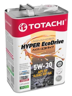 Масло моторное Hyper EcoDrive 5w30 4л TOTACHI 68206990 купить за 3 275 ₽ в интернет-магазине Wildberries