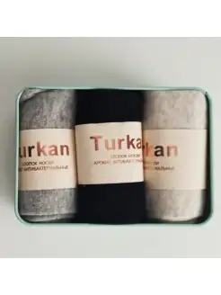 Носки TUR. Цвет серый меланж, черный, серо-бежевый светлый. Вид 4.