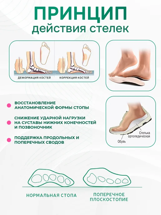 Orto Стельки ортопедические при плоскостопии MIX, бежевый, фото 8