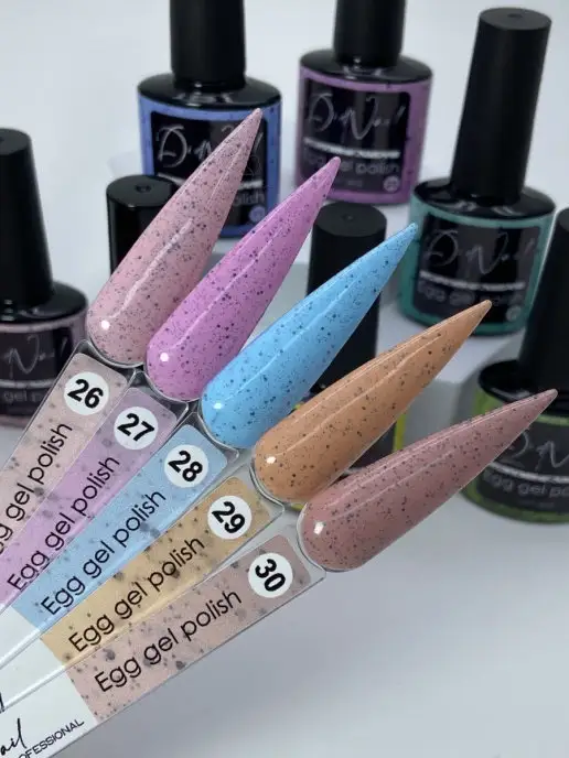 DidNail Плотный гель лак для ногтей перепелиное яйцо, бежевый, фото 7