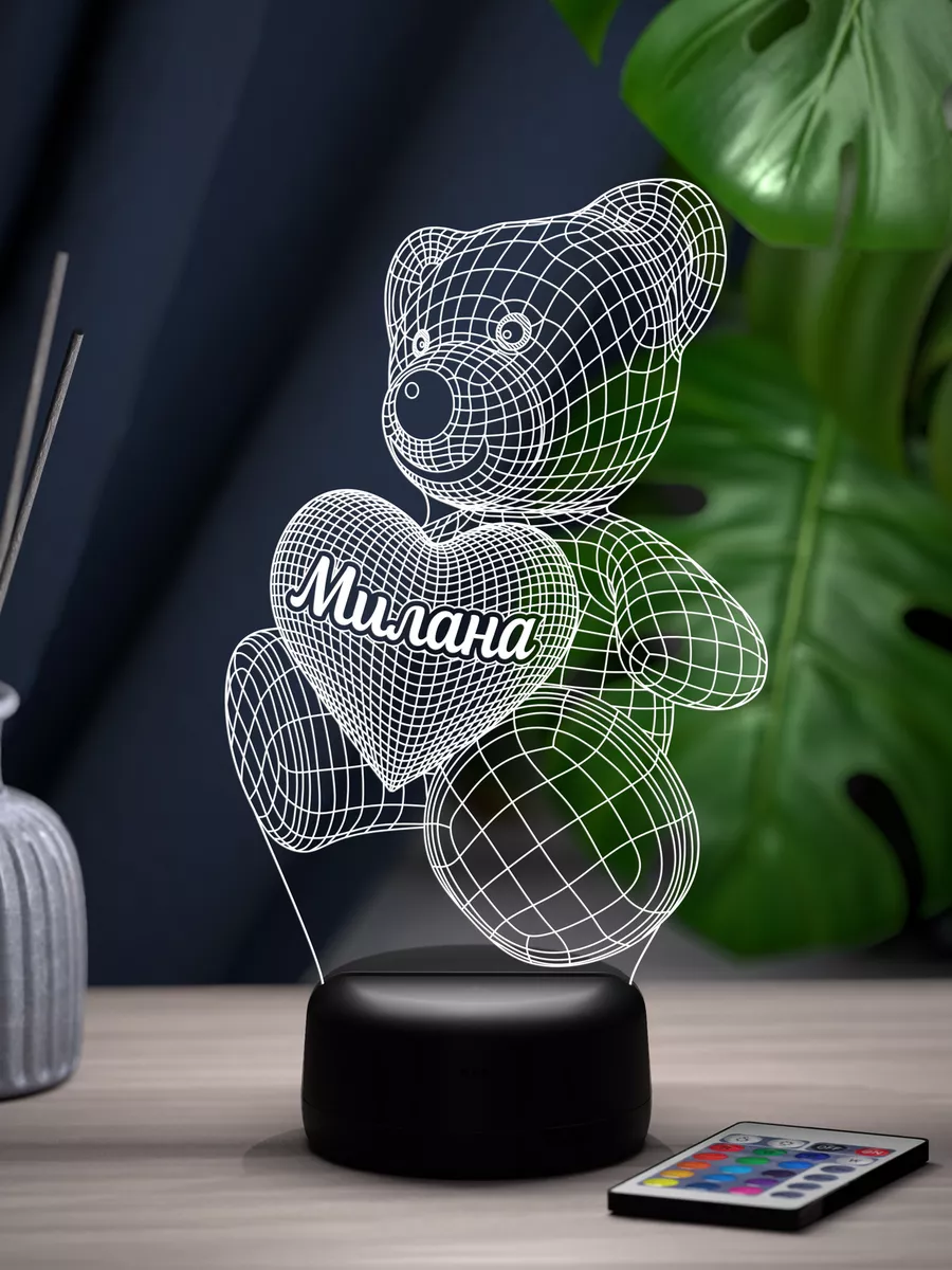 Ночник "Мишка именной...
