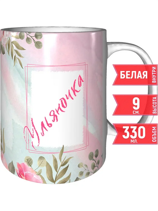 grand cadeaux Кружка с именем Ульяночка - стандартная, вариант