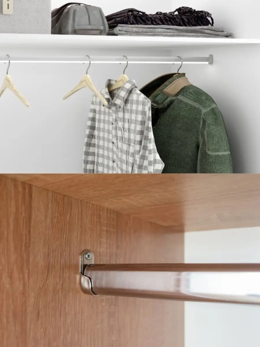 Глубина шкафа для одежды под плечики