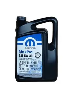 Моторное масло MaxPro SAE 5W30 5л 68218921AC MOPAR 68559323 купить за 5 404 ₽ в интернет-магазине Wildberries