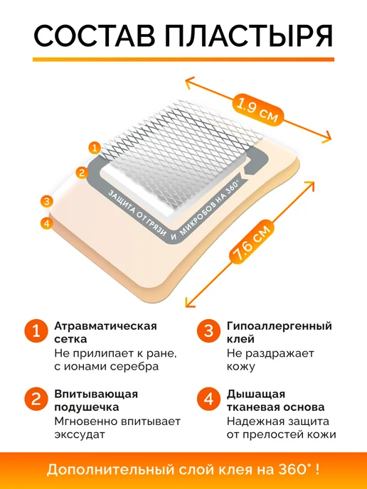 TENERIS Пластырь от мозолей смягчающий трение, 40 шт, 40 шт, фото 3