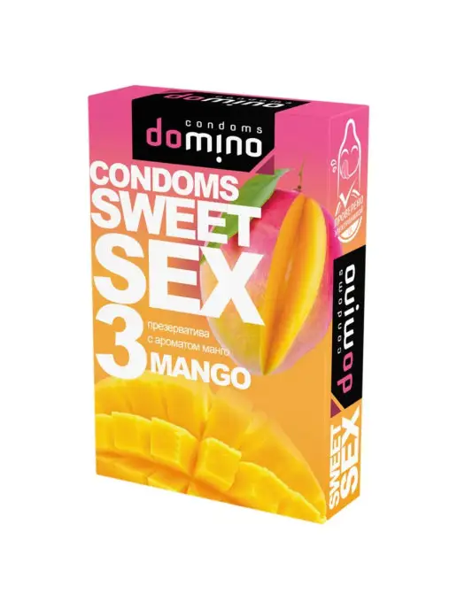 LUXE DOMINO sweet sex со вкусом манго 3 шт, 3 шт