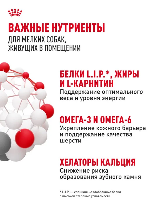 Сухой корм Royal canin Indoor Малых для собак, мелкие, 3 кг, фото 5