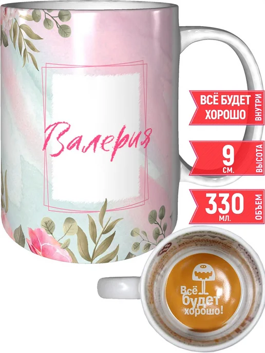 grand cadeaux Кружка именная Валерия - внутри всё будет хорошо, вариант