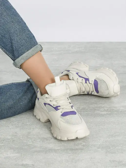 Geronea Shoes Кроссовки спортивные на подошве демисезонные, бежевый, фото 2