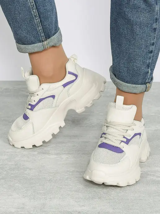 Geronea Shoes Кроссовки спортивные на подошве демисезонные, бежевый, фото 3
