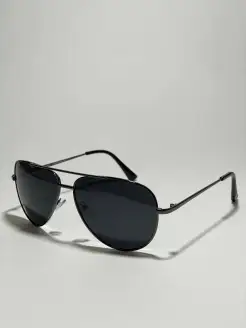 Солнцезащитные очки капельки черные Pazar 68723841 купить за 450 ₽ в интернет-магазине Wildberries