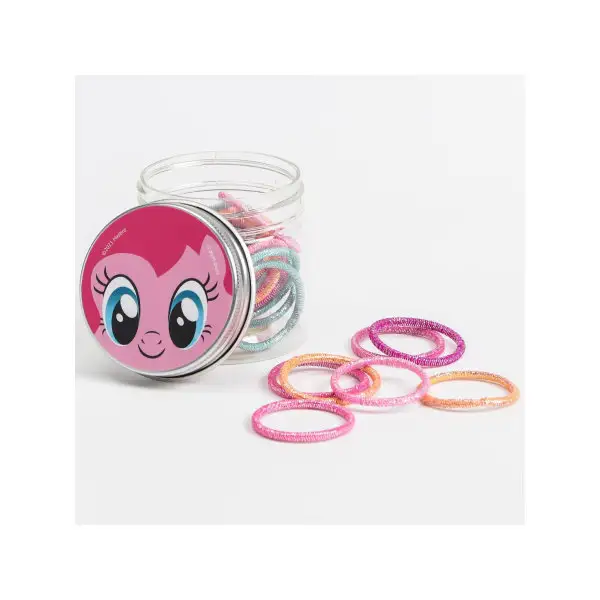 Набор резинок для волос в банке Пинки Пай 20 штук Пони