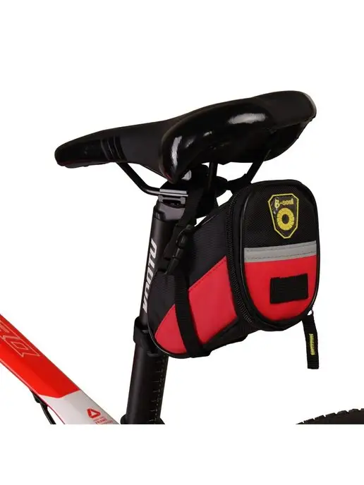Comiron Велосумка подседельная BICYCLE SOUL, красный, фото 3