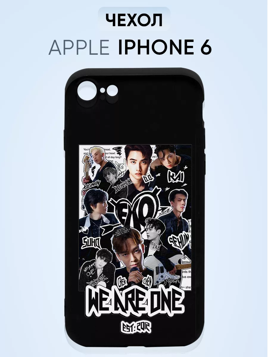 Чехол на Iphone 6, exo we are one PNP Printik 68877372 купить за 405 ? в  интернет-магазине Wildberries