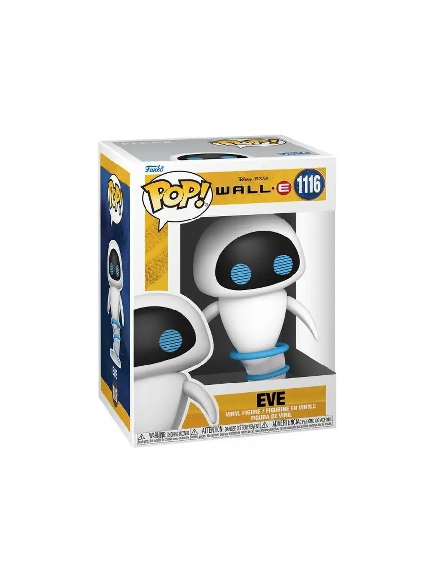 Фигурка POP! Валли Летающая Ева Wall-E Eve №1116 (9,5 см) Funko 68887958  купить в интернет-магазине Wildberries