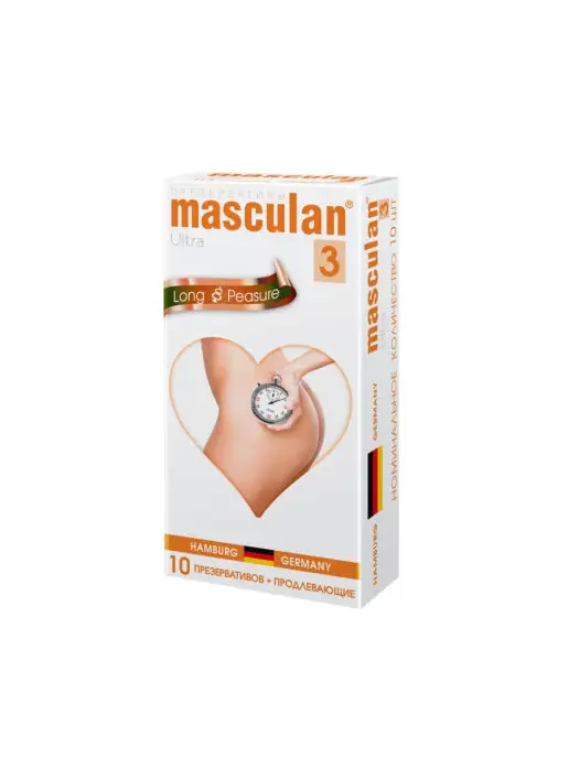 Masculan Презервативы Маскулан 3 Ultra продлевающие 10 шт, 10 шт, фото 3