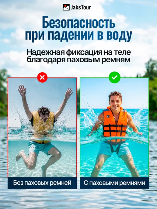 JaksTour Спасательный Жилет для плавания, вариант, фото 3