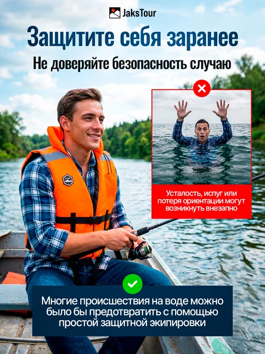 JaksTour Спасательный Жилет для плавания, вариант, фото 7