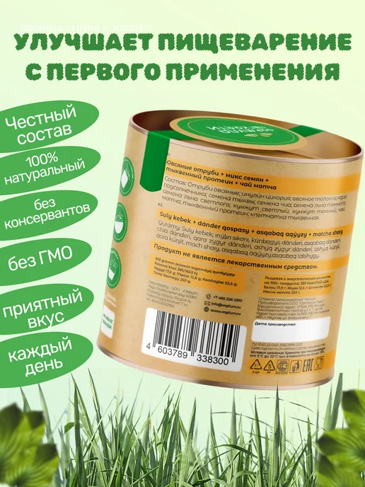 Формула Легкости Комплекс пребиотиков с миксом семян, протеином и матча-чаем, вариант, фото 2