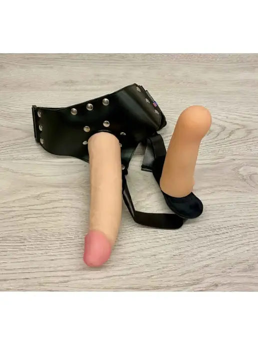 Lovetoy Страпон, бежевый, фото 2