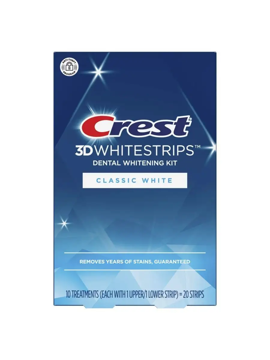 Курс 10 дней Полоски для зубов 3D Whitestrips Classic White CREST 68959173  купить за 2 740 ₽ в интернет-магазине Wildberries