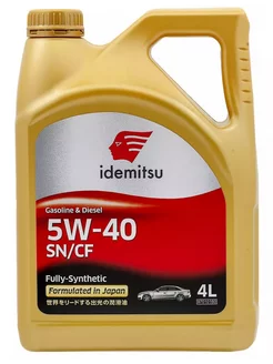 Моторное масло GASOLINE FULLY 5W-40, 4л IDEMITSU 68967845 купить за 3 148 ₽ в интернет-магазине Wildberries