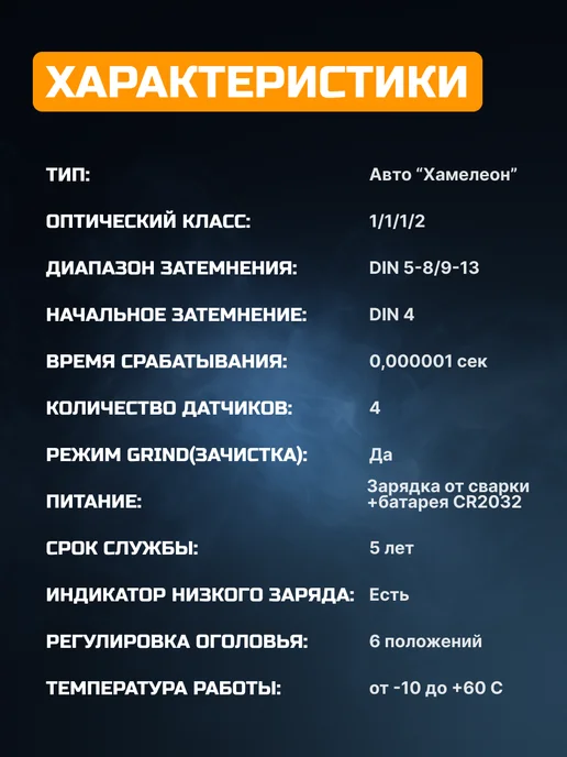 FITSIZ Сварочная маска хамелеон EXPAN HYPER, черный, фото 8