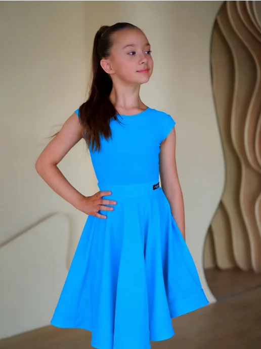 SARDANA DRESS Рейтинговое платье для бальных танцев, голубой