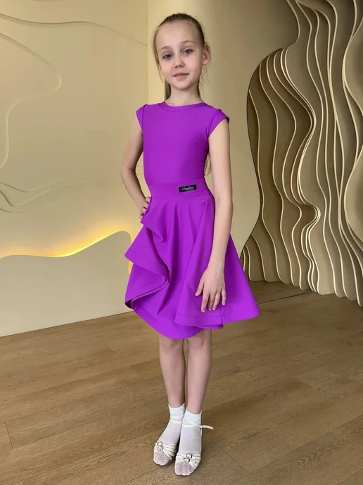 SARDANA DRESS Рейтинговое платье для бальных танцев, фиолетовый