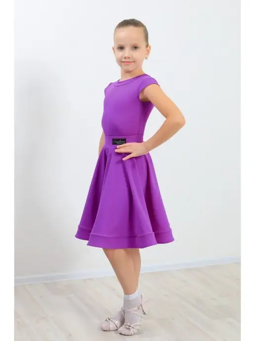 SARDANA DRESS Рейтинговое платье для бальных танцев, фиолетовый, фото 6