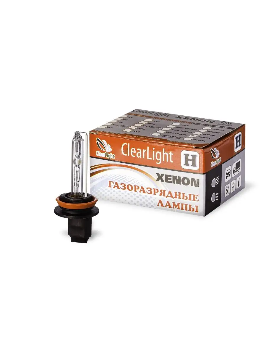 Автолампа ксеноновая H3 4300K 2 шт Clearlight 69067826 купить за 501 ₽ в  интернет-магазине Wildberries