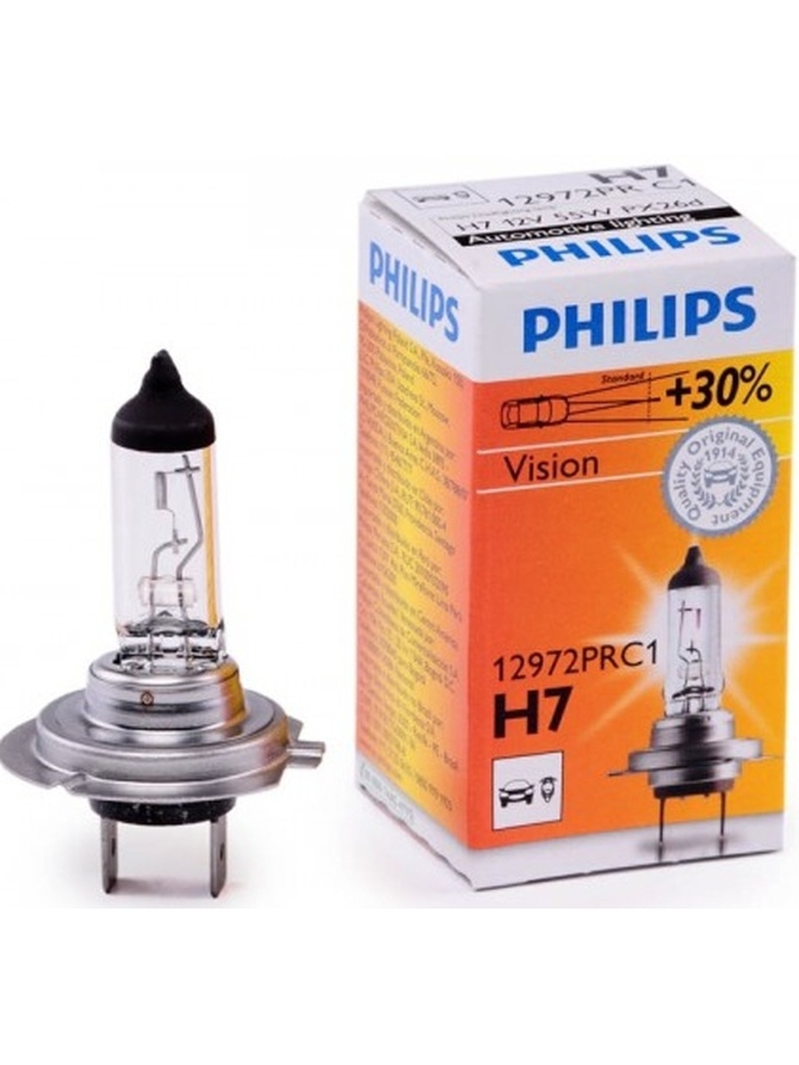 Лампочка h7 12v. Автолампа Philips h7 12972prc1 Premium (+30% света). Лампа автомобильная галогенная Philips Vision +30% 12972prc1 h7 12v 55w 1 шт.. 12972prc1 /h7/12v/55w. Лампочка Philips h7 12 v 55w.