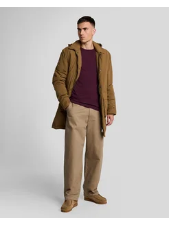Футболка бордовая однотонная хлопок 100% Lyle & Scott 69132362